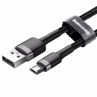 Baseus kabelis Cafule USB - micro USB 3,0m 2A pelēks-melns