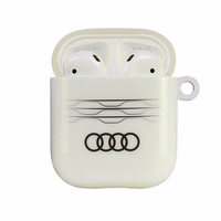 Audi IML ģeometrisks raksts AirPods 1 / 2 apvalks - balts