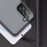 Dux Ducis Fino vāciņš ir izgatavots no neilona materiāla Samsung Galaxy S22 + (S22 Plus) zils