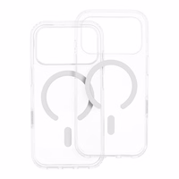 Maciņš priekš iPhone 15 PRO Forcell F-Protect Clear Hybrid Premium saderīgs ar Magsafe caurspīdīgs