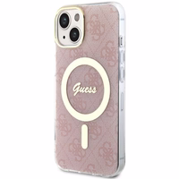Guess GUHMP14SH4STP iPhone 14 / 15 / 136.1" rozā/rozā hardcase 4G MagSafe