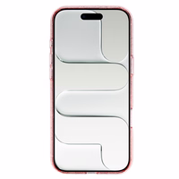 Mirdzošs magnētiskais viedtālruņa apvalks Iphone 17 Air, rozā, caurspīdīgs