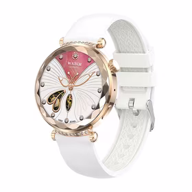 Blavec viedpulkstenis W-19 Liana HD AMOLED Voice Call (SWW19-RG) rozā zelta krāsas + 2 siksnas