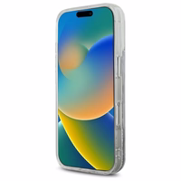 Karl Lagerfeld Liquid Glitter Choupette Head Magnētiskais viedtālruņa apvalks iPhone 16 - caurspīdīgs