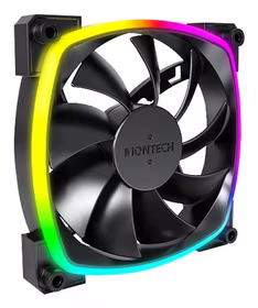 Korpusa ventilators 120mm AX120 PWM Melns 3 gab. Montech