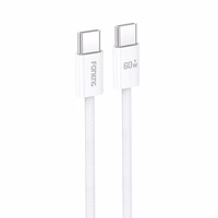 Foneng Kabelis X110 - Type-C uz Type-C - PD 60W 3A 1,2 m balts