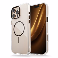 Clear Thin Mag maciņš for iPhone 17 Air 6,6" melns