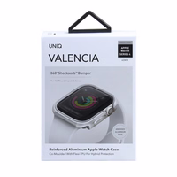Uniq Valencia viedtālruņa apvalks Apple Watch 4 / 5 / 6 / SE 40mm - sudraba