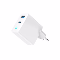 Gembird TA-UC-PDQC65L-W-01 mobile device charger Universal balts AC Fast charging Indoor