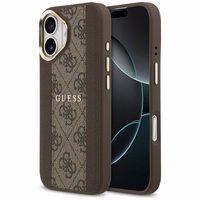 Guess viedtālruņa apvalks iPhone 17 HC MAGSAFE PU W/ 4G PU STRIPE brūns