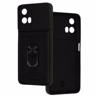Slide Camera Armor viedtālruņa apvalks Motorola Moto G45 5G melns