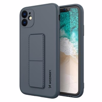 Wozinsky Kickstand Case silikona viedtālruņa apvalks ar statīvu iPhone 11 Pro Max tumši zila
