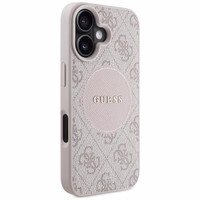 Guess 4G Circle Classic Logo MagSafe iPhone 16 apvalks - rozā