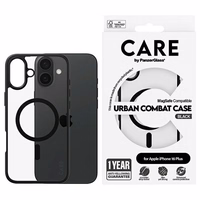 CARE by PanzerGlass Flagship Urban viedtālruņa apvalks Magnētiskais iPhone 16 Plus - Caurspīdīgs