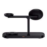 Tech-Protect QI15W-A45 3in1 bezvadu lādētājs ar MagSafe Apple ierīcēm - melns