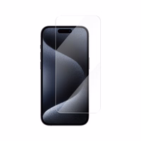 Vmax rūdīts stikls 2,5D Normal Clear Glass priekš iPhone 15 Pro 6,1";