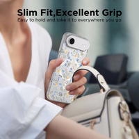 Tech-Protect FlexAir Magnētiskais viedtālruņa apvalks iPhone 17 Air - Margrietiņas ar lapām