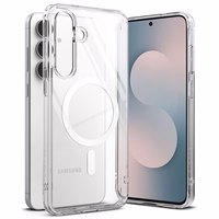 Ringke Fusion magnētiskais MagSafe viedtālruņa apvalks Samsung Galaxy S25 FE - caurspīdīgs