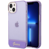 Guess GUHCP14MHGCOU iPhone 14 Plus 6.7 "violets/violets cietais apvalks Translucent