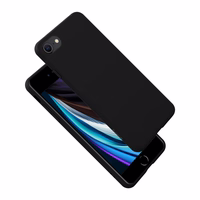Crong Color Cover - maciņš iPhone SE (2022/2020) / 8 / 7 (melns)