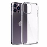 iPhone 14 Pro silikona apvalks no 3mk Clear Case sērijas - caurspīdīgs