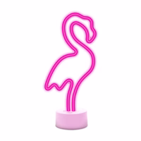 Neon LED on statīvs FLAMINGO rozā USB-C FSC-11 Forever Light