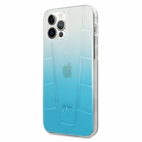 Mercedes Transparent Line viedtālruņa apvalks iPhone 12 / iPhone 12 Pro - zils