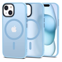 Tech-Protect MagMat Magnētiskais viedtālruņa apvalks iPhone 15 - matēta zila