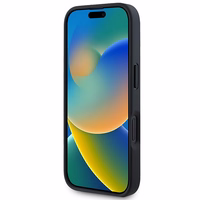 BMW M Perforēts un Šūts Līnija Magnētiskais viedtālruņa apvalks iPhone 16 - melns