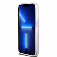 DKNY viedtālruņa apvalks iPhone 15 Pro 6,1" DKHCP15LLCPEPP balts HC šķidrie spīdumi ar rūtainu rakstu