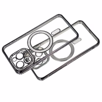 Bling Magnētiskais viedtālruņa apvalks Samsung Galaxy A17 5G violeta