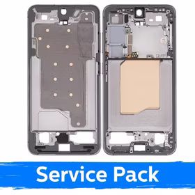 Vidējais rāmis saderīgs ar Samsung S931 S25 / Silver Shadow / (Service Pack)