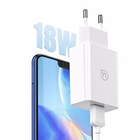 USAMS Tīkla lādētājs 18W + kabelis USB-C/USB-A 1m Fast Charging balts series SC SCXLTZ02