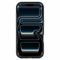 Mirdzošs magnētiskais viedtālruņa apvalks Iphone 17 Pro, melns, caurspīdīgs