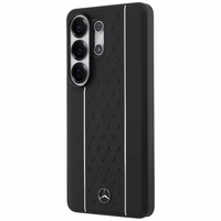 Mercedes Laurel Leaves Vertical Stripes MagSafe Maciņš for Samsung Galaxy S26 Ultra - melns and balts