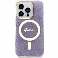 Guess GUHMP14LH4STU iPhone 14 Pro 6.1" violets maciņš 4G MagSafe