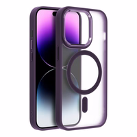 MATTE MAG COVER viedtālruņa apvalks, saderīgs ar MagSafe, IPHONE 16 Pro violeta
