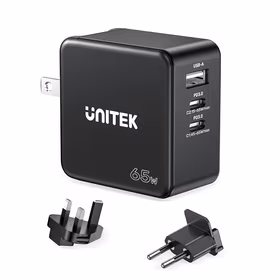 UNITEK P1117B mobile device charger melns