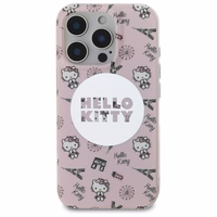 Hello Kitty IML Visur Parīze magnētiskais iPhone 16 Pro viedtālruņa apvalks - rozā