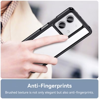 Kosmosa viedtālruņa apvalks ar gēla rāmi Xiaomi Redmi Note 13 Pro+ - melns