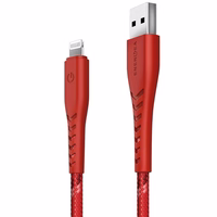 ENERGEA Kabelis Nyloflex USB - LightningCharge and Sync C89 MFI 1.5m sarkans/red