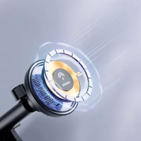 Magnētiskais turētājs ar MagSafe indukcijas lādētāju paneļa / gaisa ventilācijas režģim 15W Dudao F12MAX+ - melns