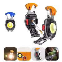 Mini lukturītis LED atslēgu piekariņš W5147 Type C ar 2 skrūvgriežu uzgaļiem oranžs