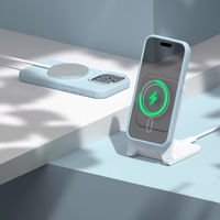 Etteri Silikona mag futrālis iPhone 12 / 12 Pro 6,1" gaiši zils