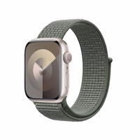 Crong Nylon - sporta Band Apple Watch 44/45/46/49 mm (Military zaļš)