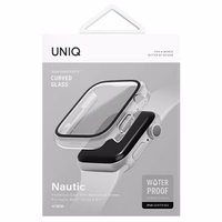 Uniq apvalks Nautic Apple Watch Series 7/8/9 45mm caurspīdīgs/balodis caurspīdīgs