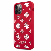 Guess GUHCP12LLSPEWRE iPhone 12 Pro Max 6.7" sarkans/sarkans cietais apvalks Peonijas kolekcija