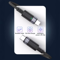 Yesido Kabelis CA160 austa - Type C uz Type C - PD 60W 1,2 metri melns