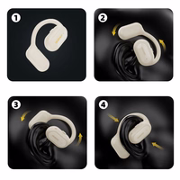 OWS Dudao U4A Bluetooth 5.3 IPX5 business austiņa - balts