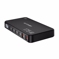 Blitzwolf BW-S30 6-in-1 uzlādes stacija 4xUSB-C + 2xUSB 175W